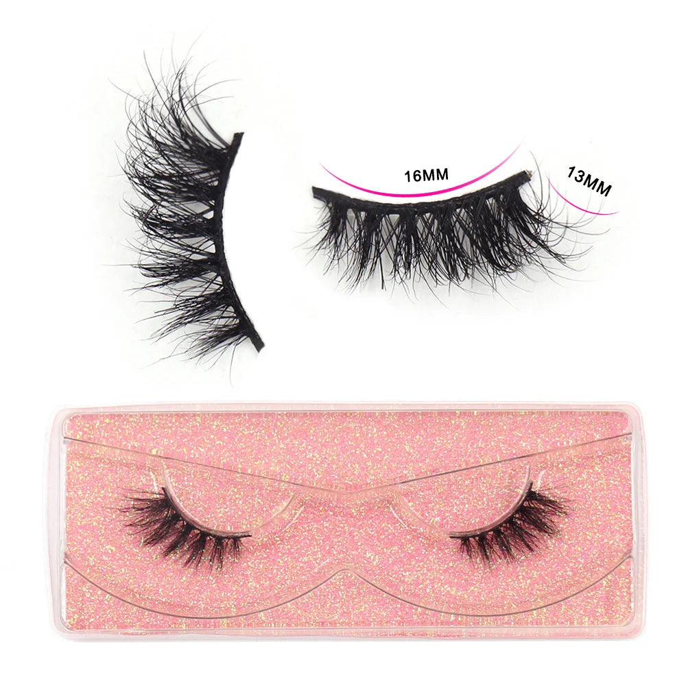 Half Lashes Mink Eyelashes Natural Soft Wispy False Eyelashes Natural Mink Lashes For Daily Makeup Eyelash Extension Fake Lashes