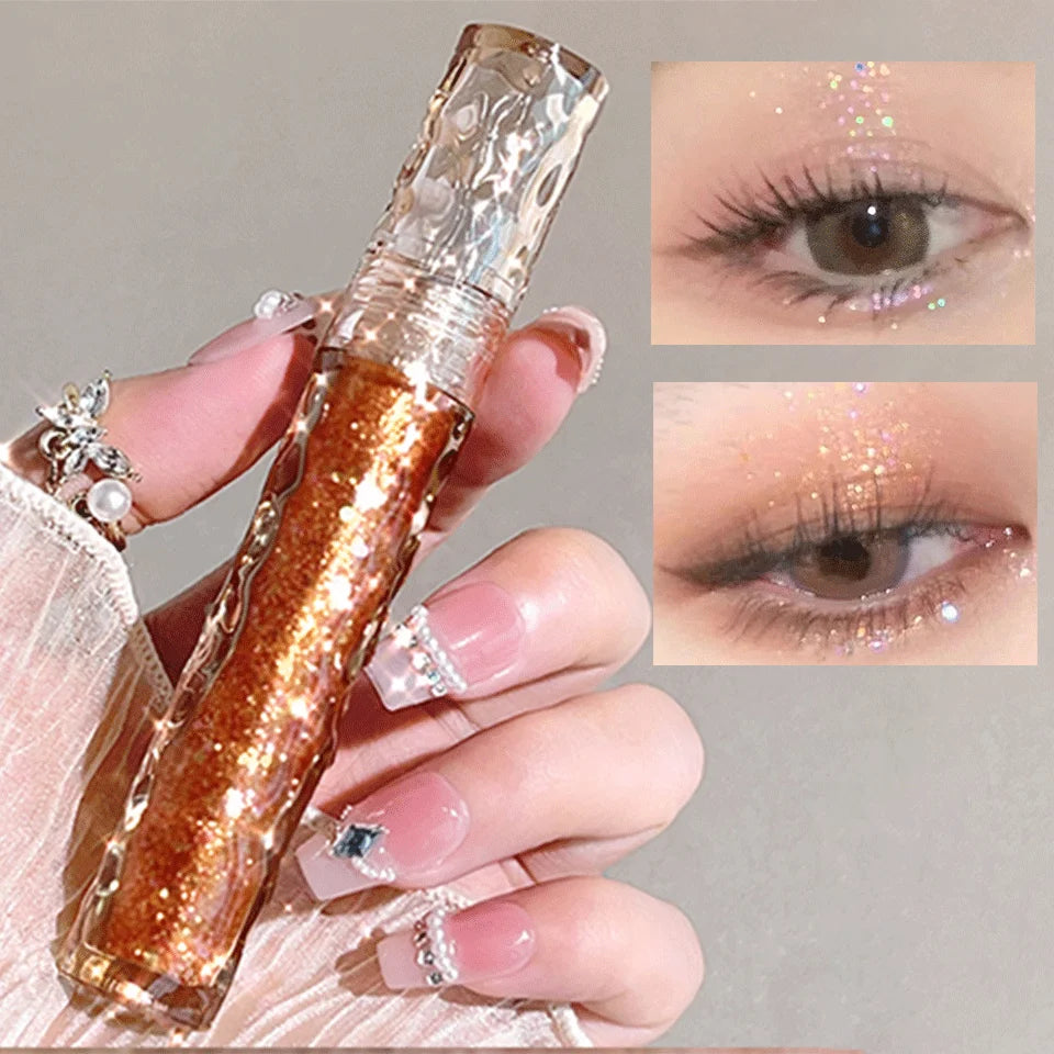 Halloween Glitter Eyeshadow Liquid - Glossy glitter long-lasting singlecolor tiny sparkling shimmer eyeshadow for festive makeup
