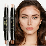 Double Head High-Light Pen Face Make Up Liquid Waterproof Contouring Foundation Contour Makeup Concealer Stick Pencil Durable