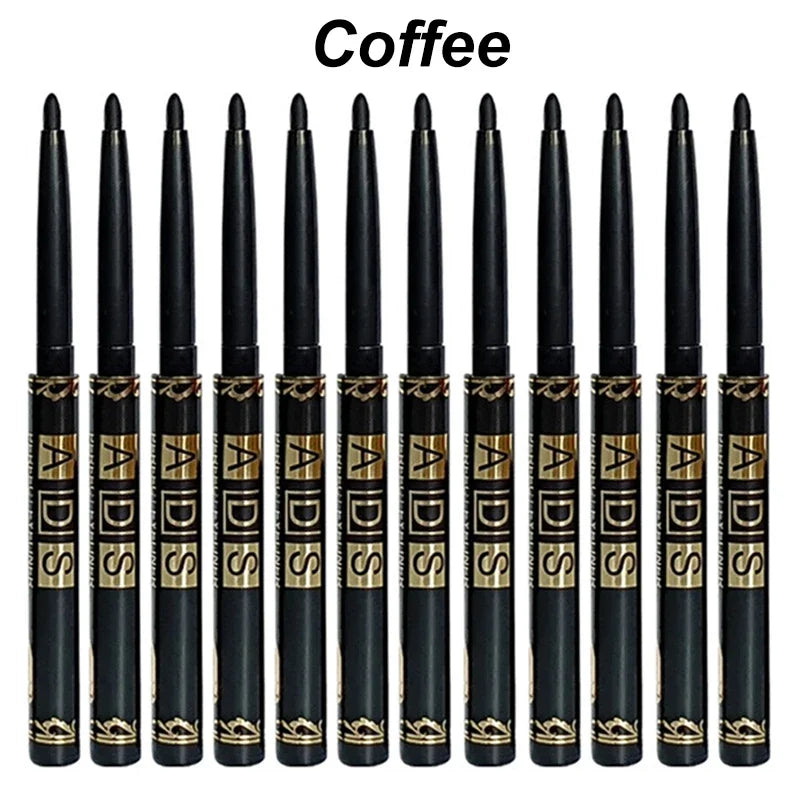 1/2/5/12pcs Waterproof & Sweat-Proof Black Eyeliner Pencil Eye Liner Gel Pen Long-Lasting Anti-smudging for Bold Eye Makeup