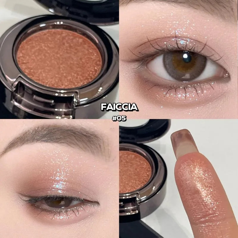 Metallic Glitter Eyeshadow Cream Chameleon Butterfly Green Shimmer Highlighter Pearlescent Eyeshadow Palette Sparkle Eyes Makeup