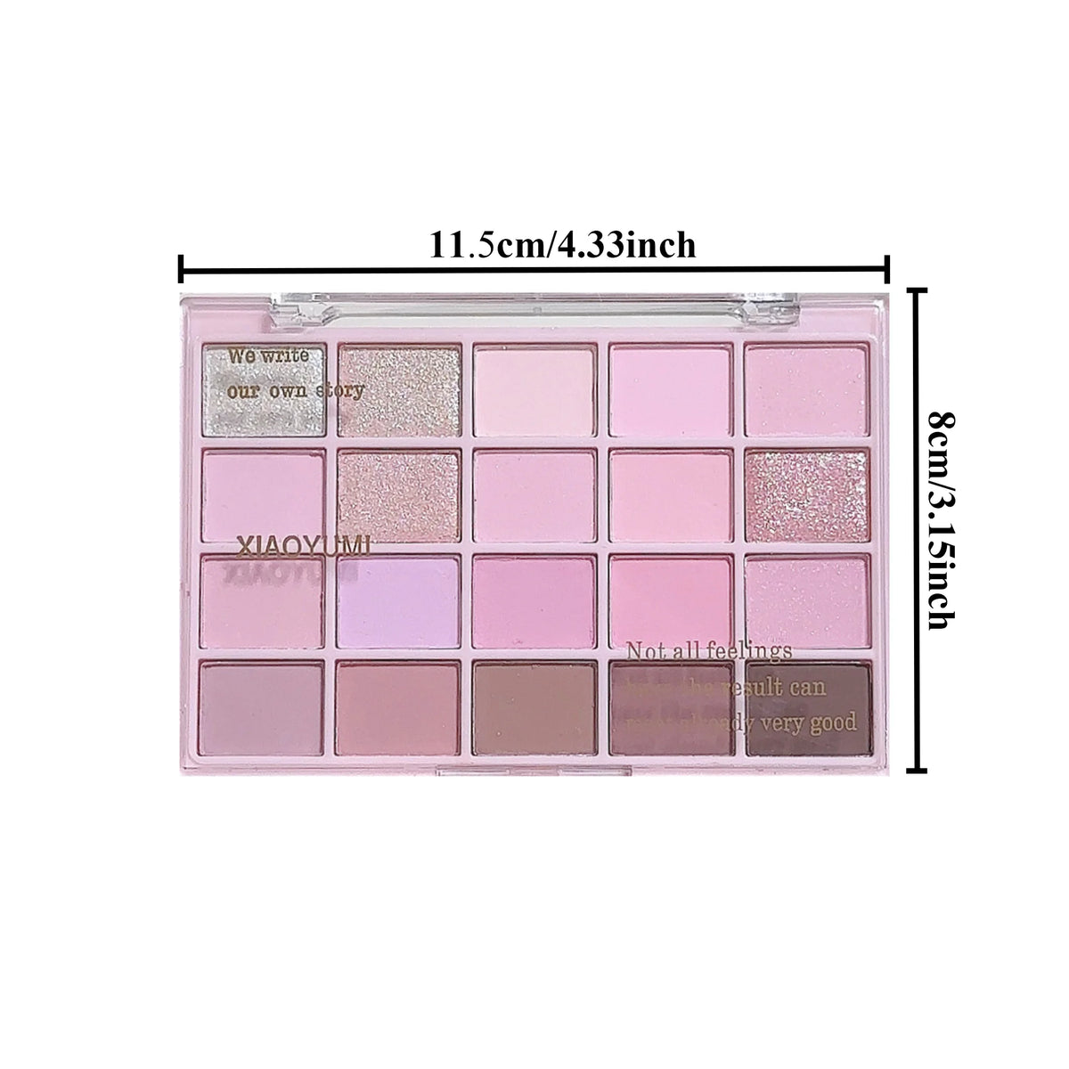 20-Color Warm Eyeshadow Palette – Romantic Smoky & Rose Tones, Matte & Glitter, High-Pigment, Smudge-Proof, Beauty Makeup