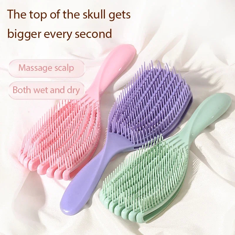 1pcs Detangling Hair Brush Octopus Hairbrush Scalp Massage Curly Hair Brush Hair Comb Detangling Wavy Thick Hair Styling Tools