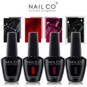 NAILCO 15ml Dark Gel Nail Polish Semi-permanent Varnish Hybrid UV Nails Art Glitter Colors Gel Polish Manicure Enamels For Nails