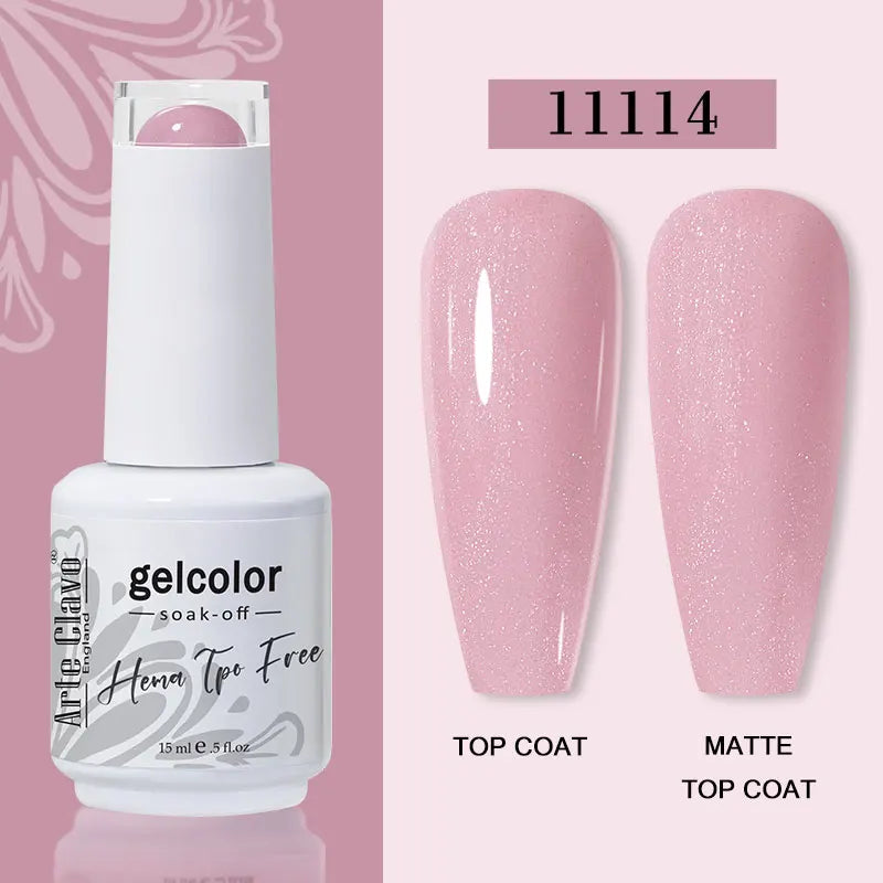 Arte Clavo 116Colors Gel Nail Polish 15ml Colorful Gel Semi Permanent Soak Off UV Gel Nail Art DIY Design Varnishe Nail Supplies