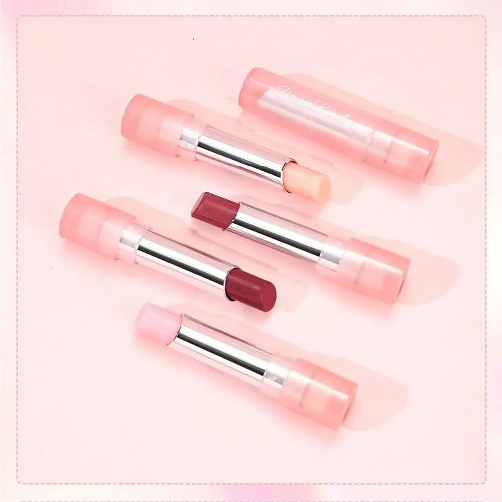 Pink Jelly Lipstick With Temperature Change Effect Moisturizing Lip Balm Long Lasting Nourishment Lip Gloss For Healthy Lips