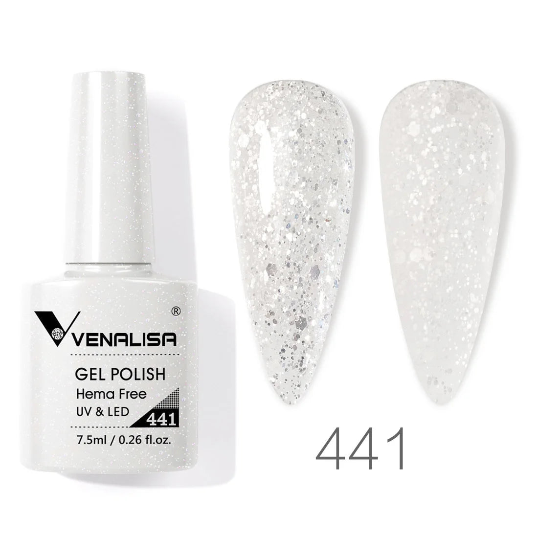VENALISA 7.5ml Nail Gel Polish Sparkle Glitter Diamond Shining Summer Colors Semi Permanent Soak off UV LED Nail Gel Varnish
