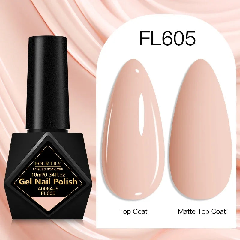 10ml Gel Nail Polish 162 Colors Nail Supplies Vernis Semi Permanent Nail Art Manicure Soak Off LED UV Gel Nail Varnishes Summer