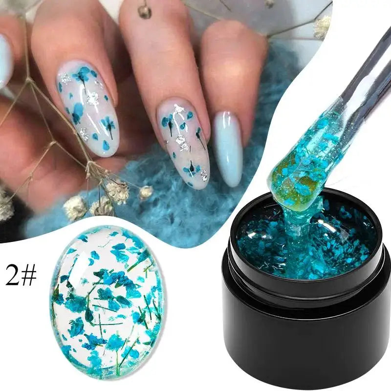 8ML Glitter Gel Nail Polish Shining Mineral Sequins Soak Off UV LED Nail Gel Semi Permanent Nail Art Supplies for Manicure