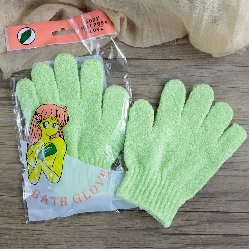 Body Cleaning Gloves Washcloth Soft Brush Home Hotel Bathroom Shower Ball Back Scrubber Set Exfoliating Skin Towel Bath Gloves