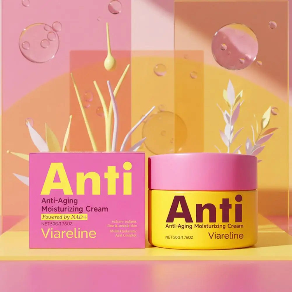50g Anti-Aging Moisturizing Cream Powered By NAD+ Hydrating Softening Soothing Firming Brightening Gentle Original Facial Cream
