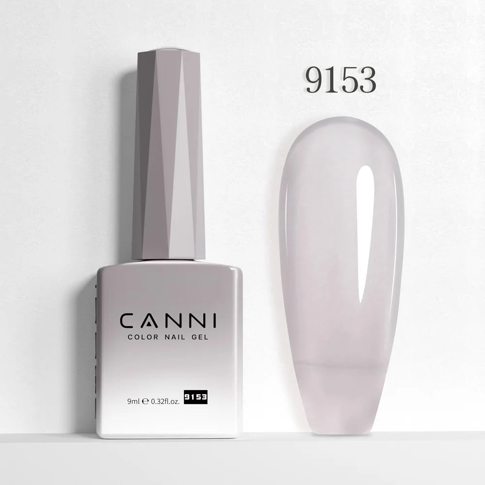 Canni Nail Gel Polish Jelly Nude Color HEMA FREE TPO FREE 9ml Transparent Semi Permanent Natural Nude French Nail Gel Lacquer