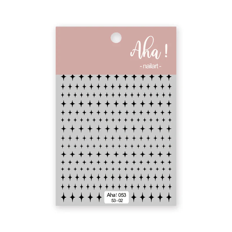 1pc Cute White Cloud Nail Stickers Ultra Thin Nail Art Stickers Self Adhesive Decals Star Moon/Flower/Clouds Kawaii Nail Decals