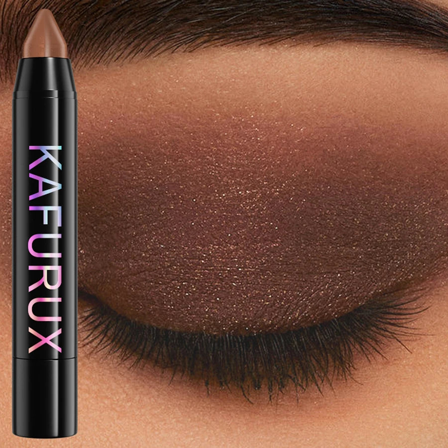 Natural Color Eyeshadow Stick-Highlighter Pen with Pearly Glitter&Matte Finish 1pc Pick Brow Shimmer Eye Shadow Pen Eye Makeup