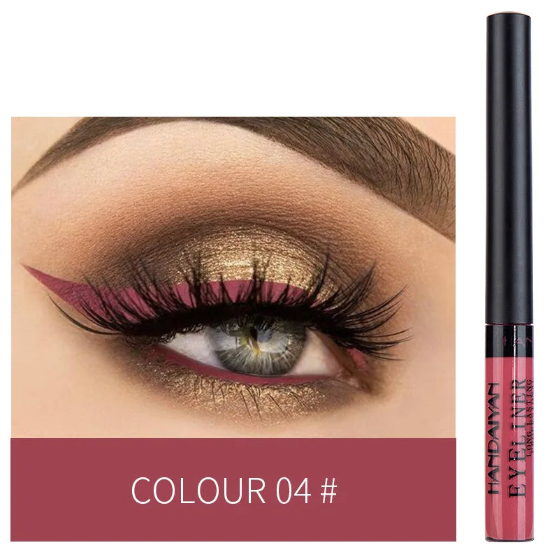 Neon UV Glow Eyeliner Pen Waterproof Matte Liquid Color Eye Liner Pencil Vibrant Yellow Red Purple Makeup Cosmetic