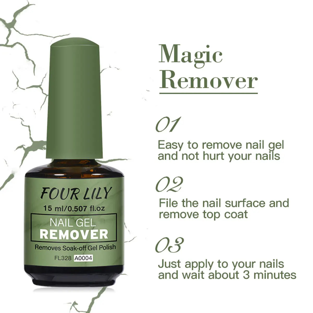 15ml Magic Nail Gel Remover Just 3 Minutes Fast Soak-off Removers No Harm to Real Nails Glass Bottle Packing Nail Art Vernis