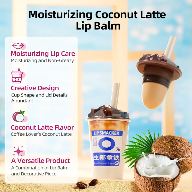 LiP SMACKER Milk Tea & Coffee Series Lip Balm, Moisturizing & Nourishing, Ideal for Autumn & Winter, Perfect as a Gift.