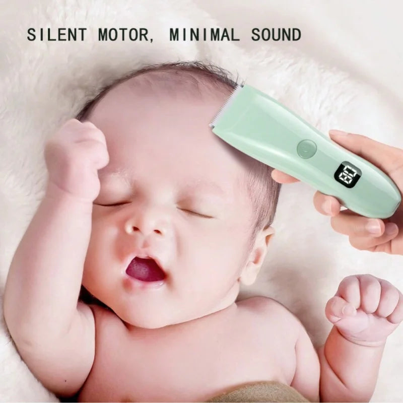 Children's Rechargeable Power Display Electric Clipper Universal Razor Electric Fader Can Be Washed for Babies Hair Clipper