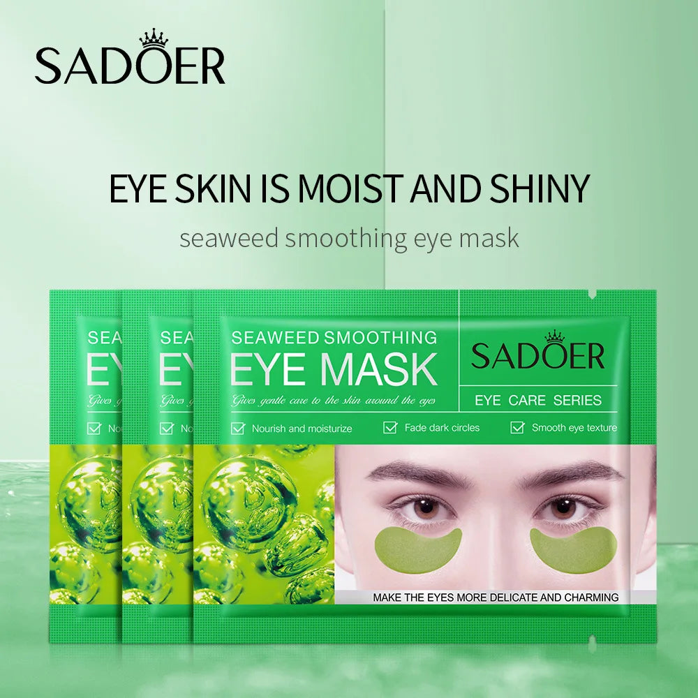 10 Pairs SADOER Crystal Collagen Eye Mask Anti Wrinkle Dark Circles Removal Eyes Bags Moisturizing Eye Patches Skin Care