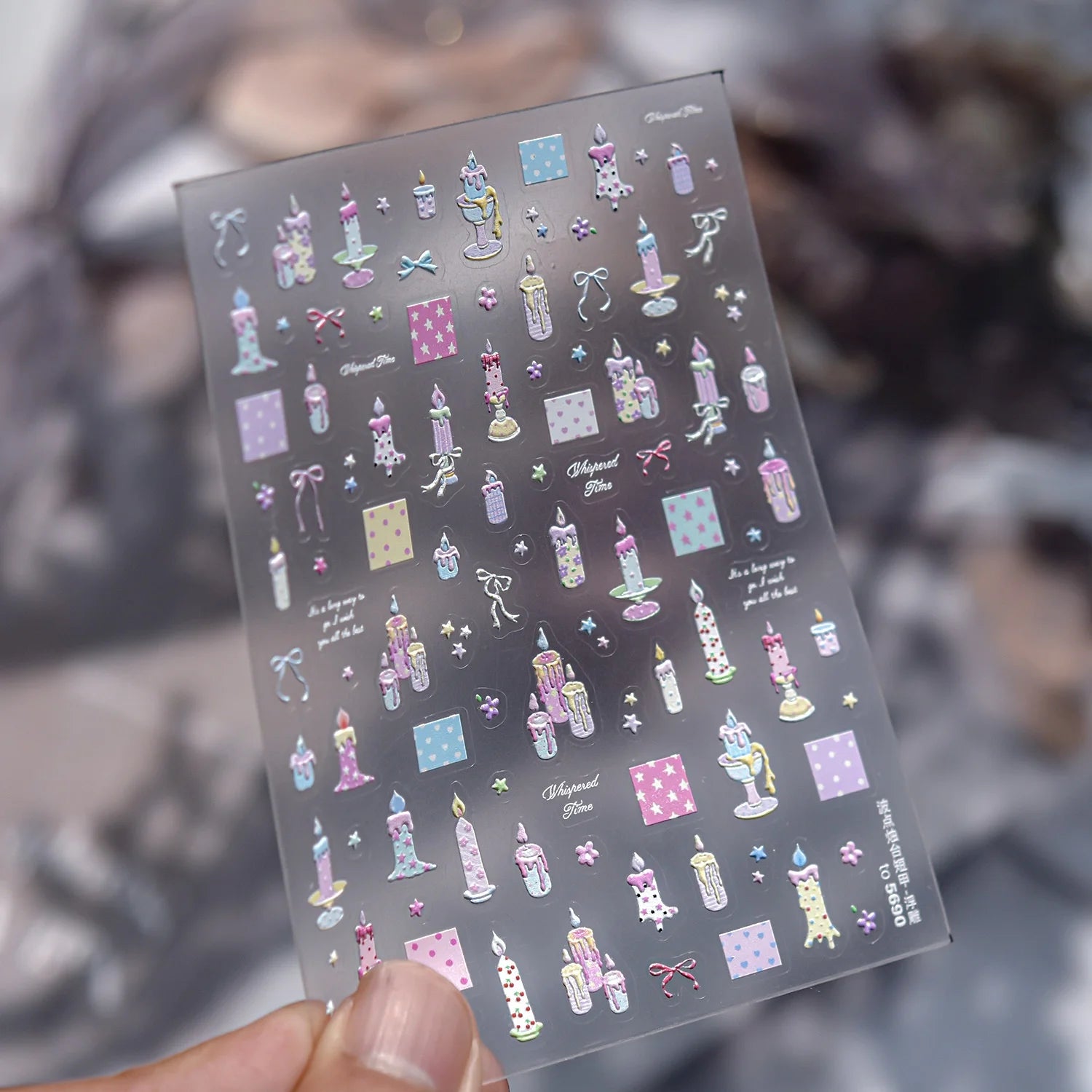 5D Summer Ocean Nail Stickers Seaside Vacation Colorful Fish Bubble Starfish Little Octopus Nail Decal Fresh Sea Manicure Decor