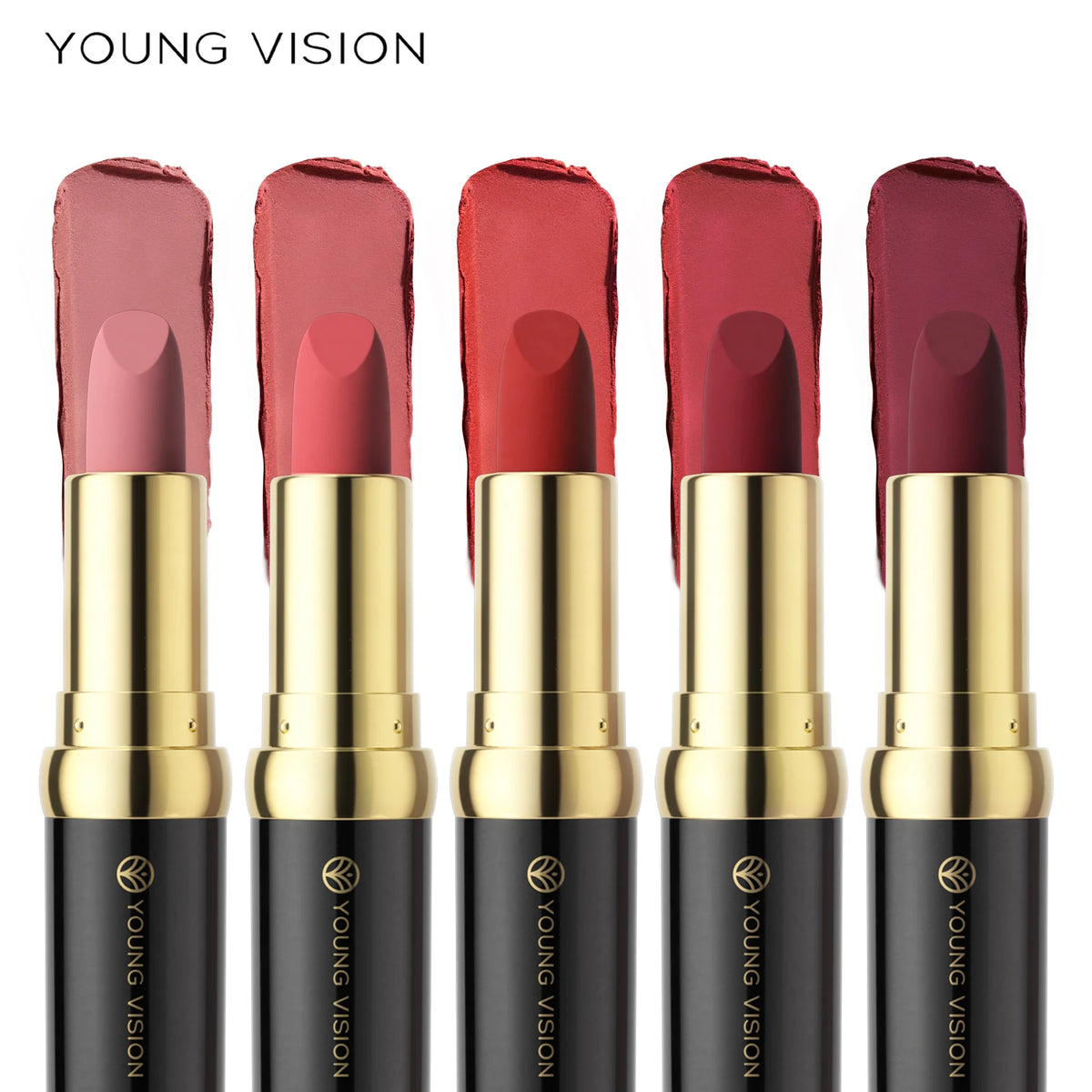 Black Tube Matte Lipstick Non Staying Cup Makeup Lipstick  5 colors available
