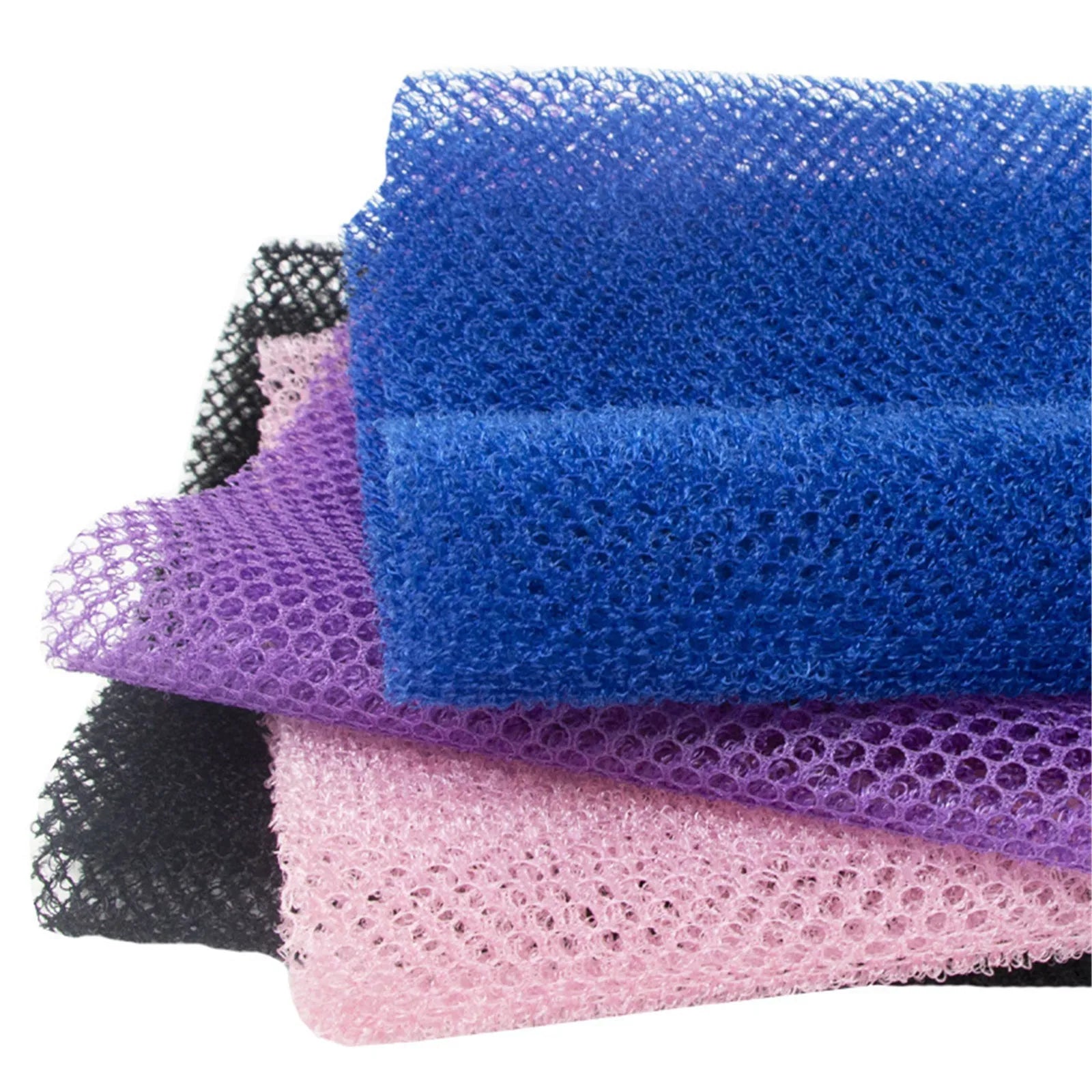 African Exfoliating Sponges Towel Mesh Bath Scrub Washcloth Double Side Wash Bath For Smooth Skin Back Shower Scrubb