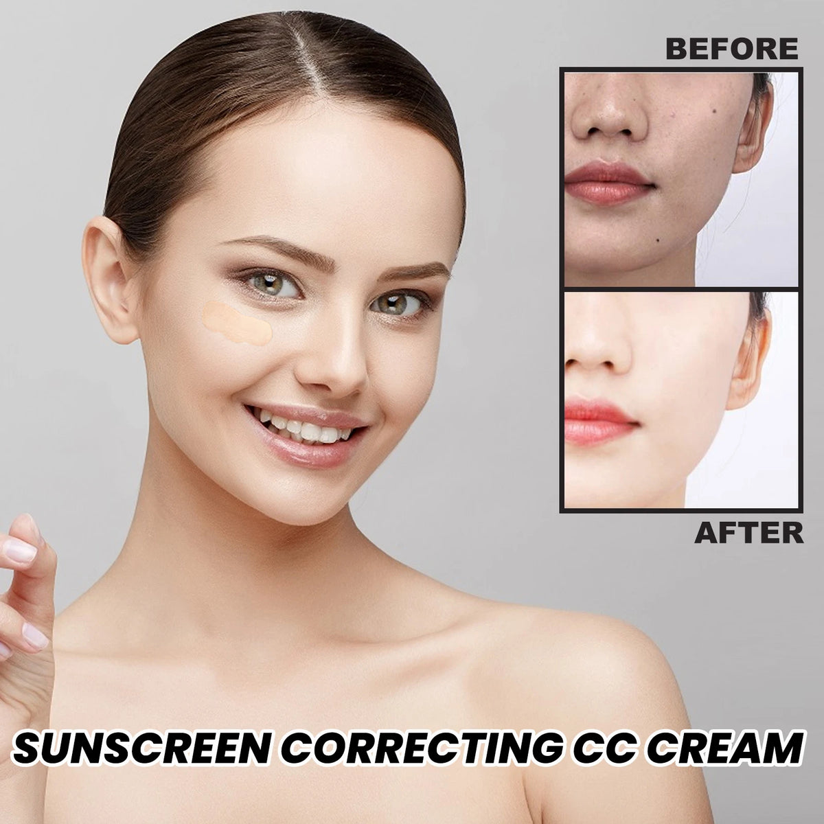 CC Cream Foundation Waterproof Brighten Moisturizing Foundation Concealer Oil-Control Sunscreen Spf 50