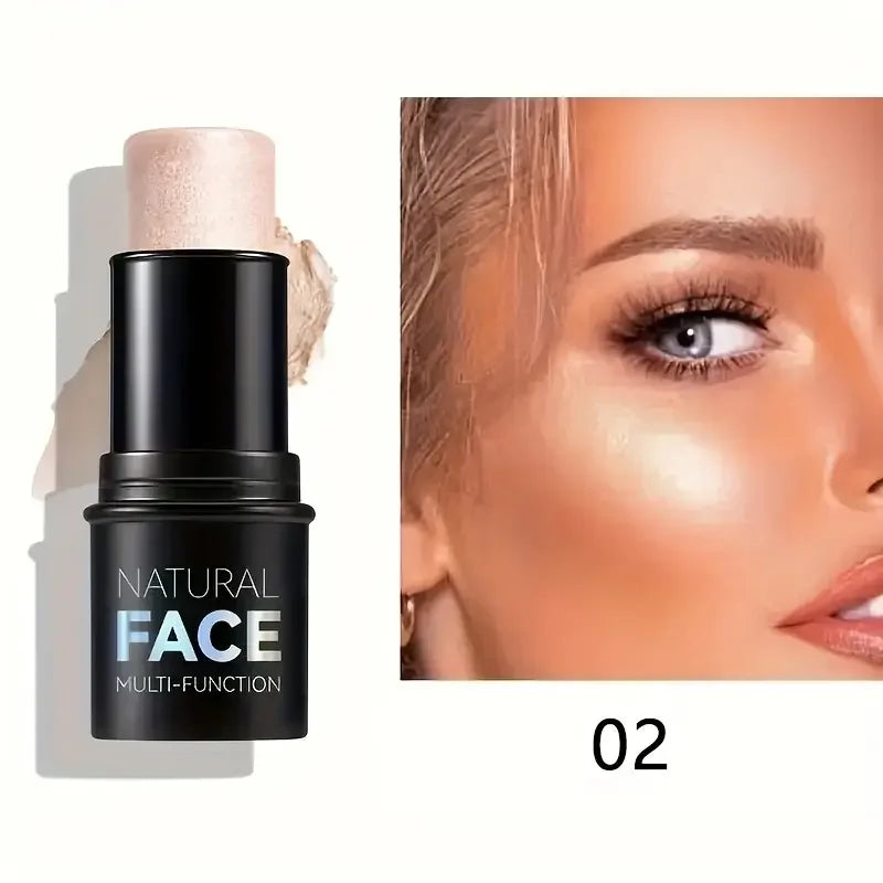 Natural Face Highlighter Concealer,Waterproof Face Contour Pen, Easily Sculpt Your Fface to Create a Perfect Light Makeup Effect