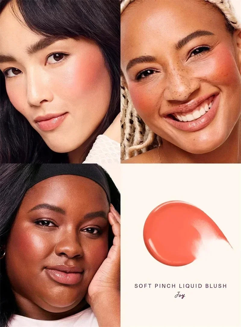 Rare Beauty Rose Neutral Mauve Blush Powder Portable Makeup Liquid Blush Moisturizing Dual-use Waterproof Lip Gloss Plump Smooth
