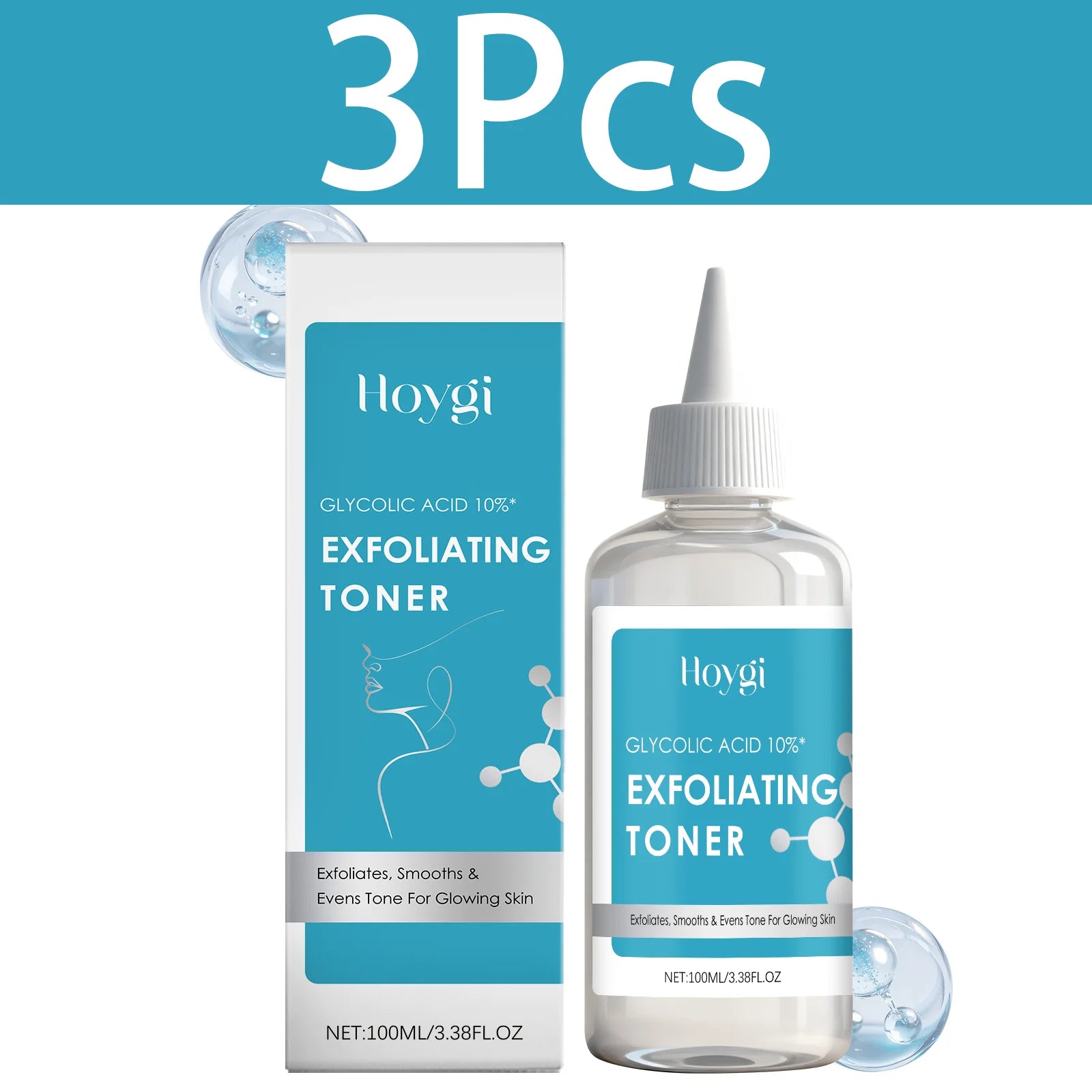 HOYGI Niacinamide Toning Solution Remover Acne Firming Wrinkles Brightening Glowing Facial Skin Care Toner Hydrating Exfoliator
