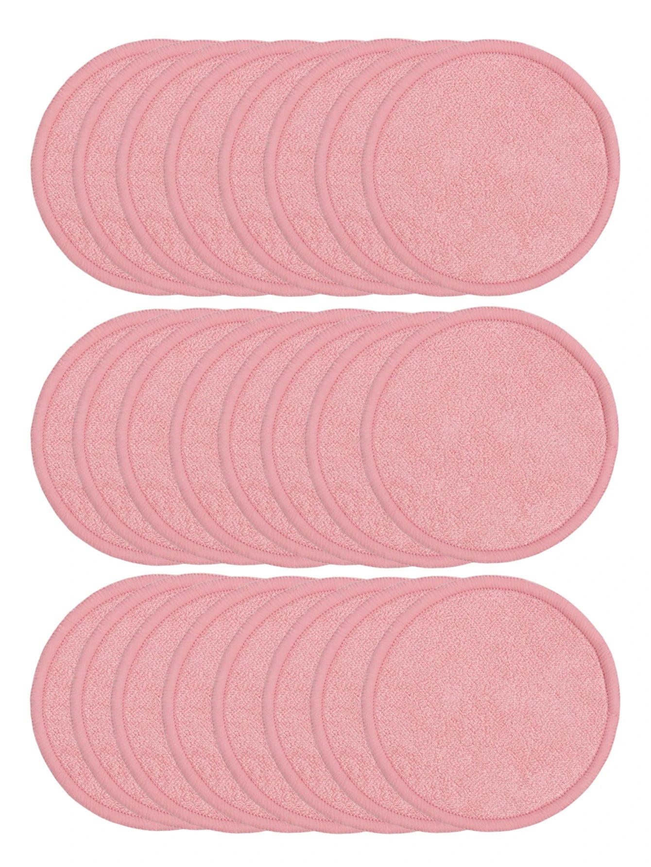 Bamboo Fiber Makeup Remover Pads Are Packed in 6/12/24 Pieces They Are Made from a Mixture of Fibers Extracted from Natural Bamboo.