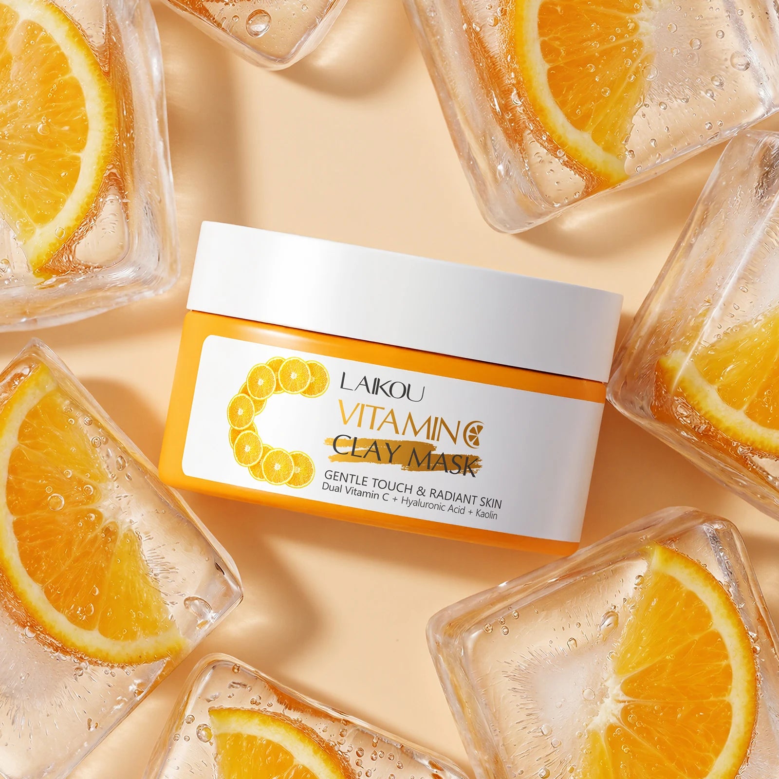 LAIKOU Vitamin C Clay Mask Clarify & Smooth Balance Skin Tone Cleansing Mud Mask