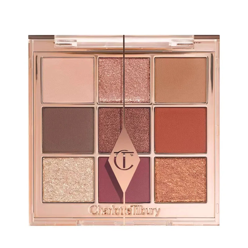 Fashion CT Brand Portable Matte Highlight Shadow Four Color Nine Color Eye Shadow Plate Easy To Apply Lady Advanced Cosmetics