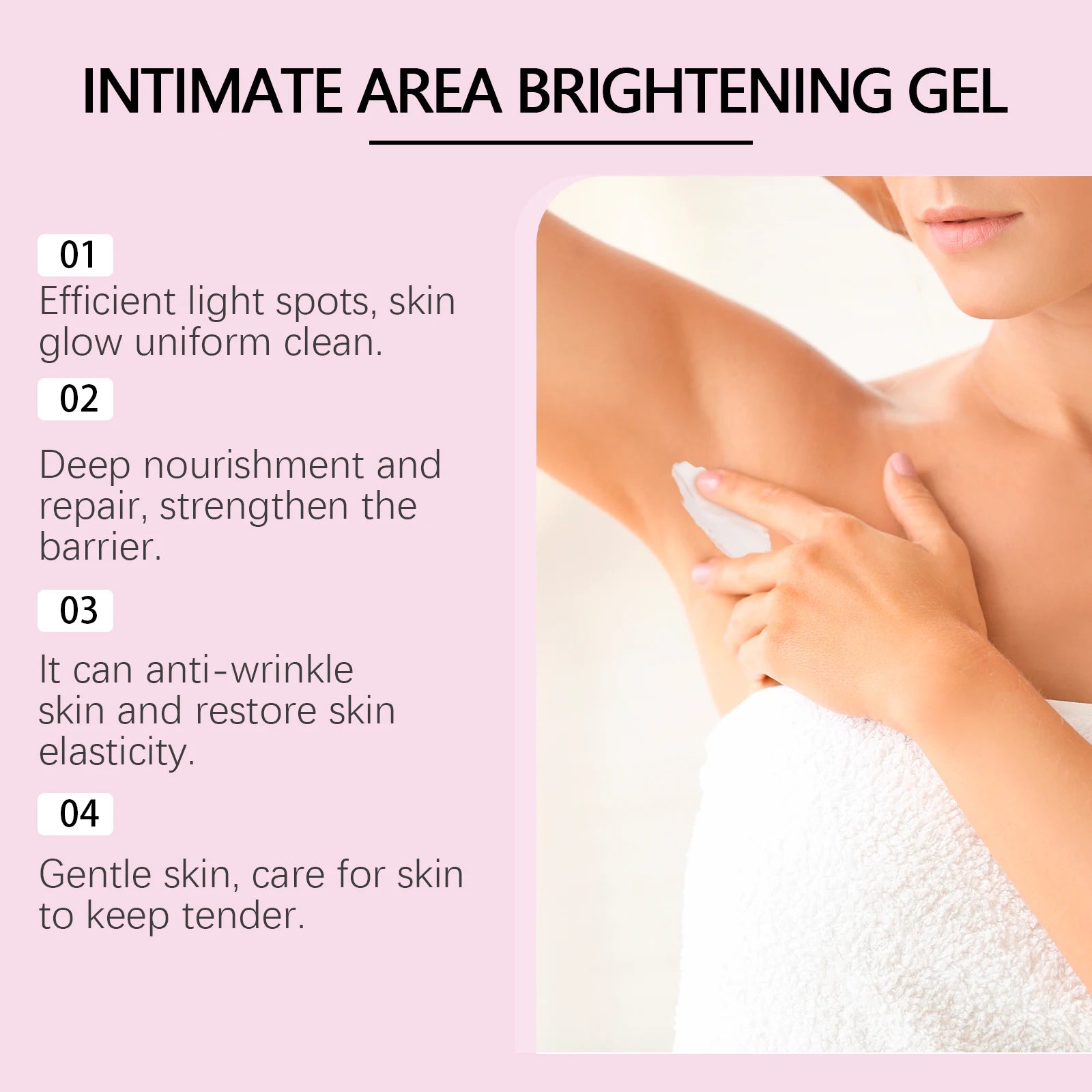 HOYGI Body Whitening Bleach Cream Brightening Underarm Elbow Knees Joint Removal Intimate Parts Dark Spots Melanin Body Lotion