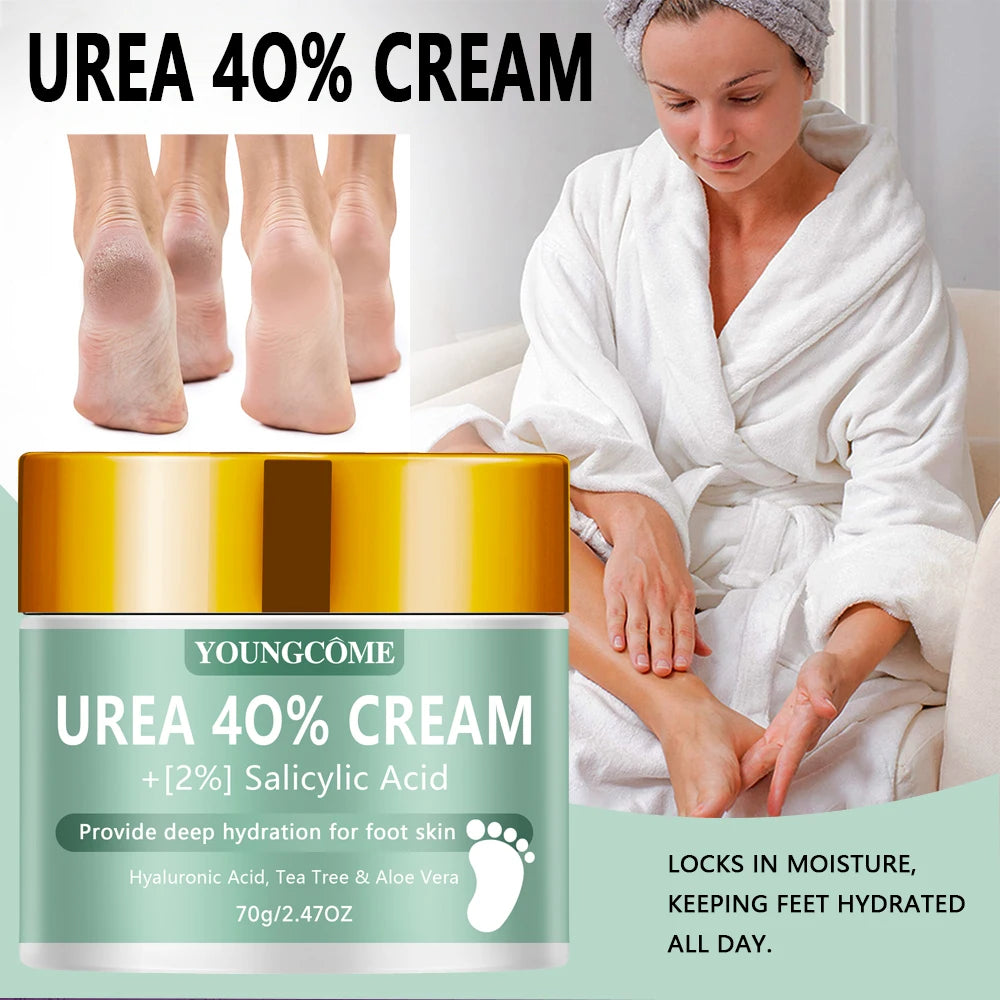 Urea 40% Foot Cream Dry Cracked Feet Heel Gentle Exfoliation Softening Skin Ultra-Hydrating Hand Foot Care Cream Stick Protuct