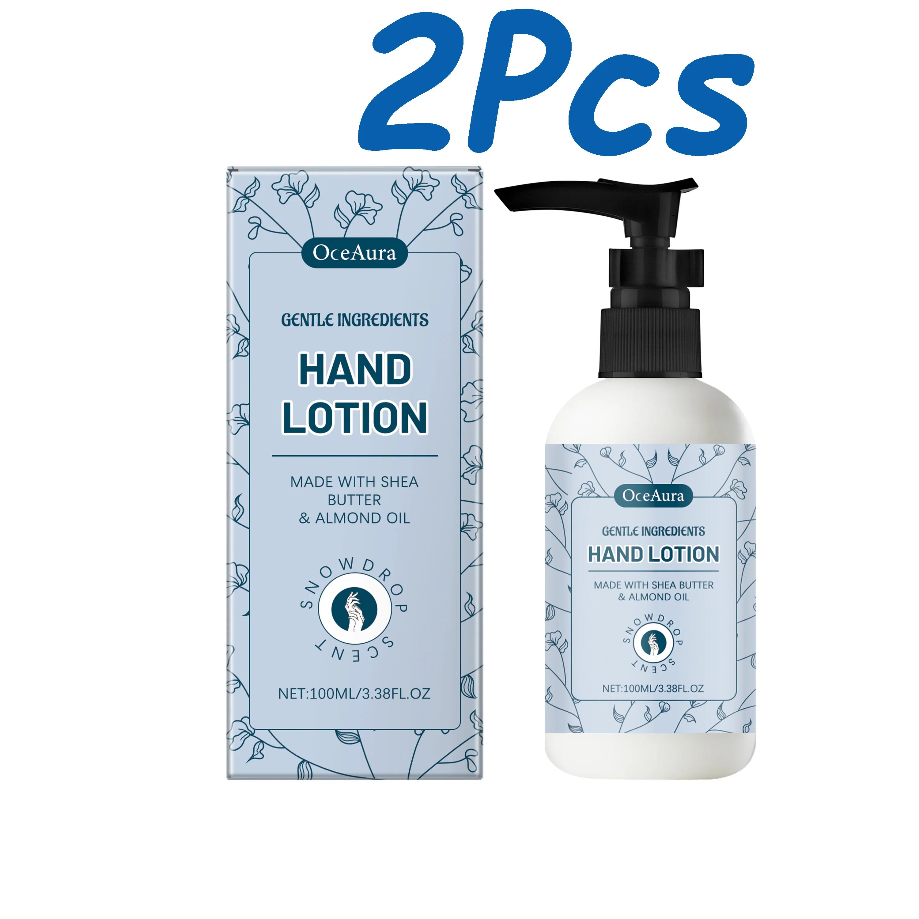 Shea Butter Hand Lotion Moisturizing Nourishing Fade Fine Lines Soft Smooth Skin Non Greasy Fast Absorbing for Dry Cracked Hands