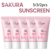 Sakura Sunscreen Cream SPF50 Moisturizing UV Protect Face Body Sunscreen Isolation Lotion Oil Control Reduce Melanin Skin Care