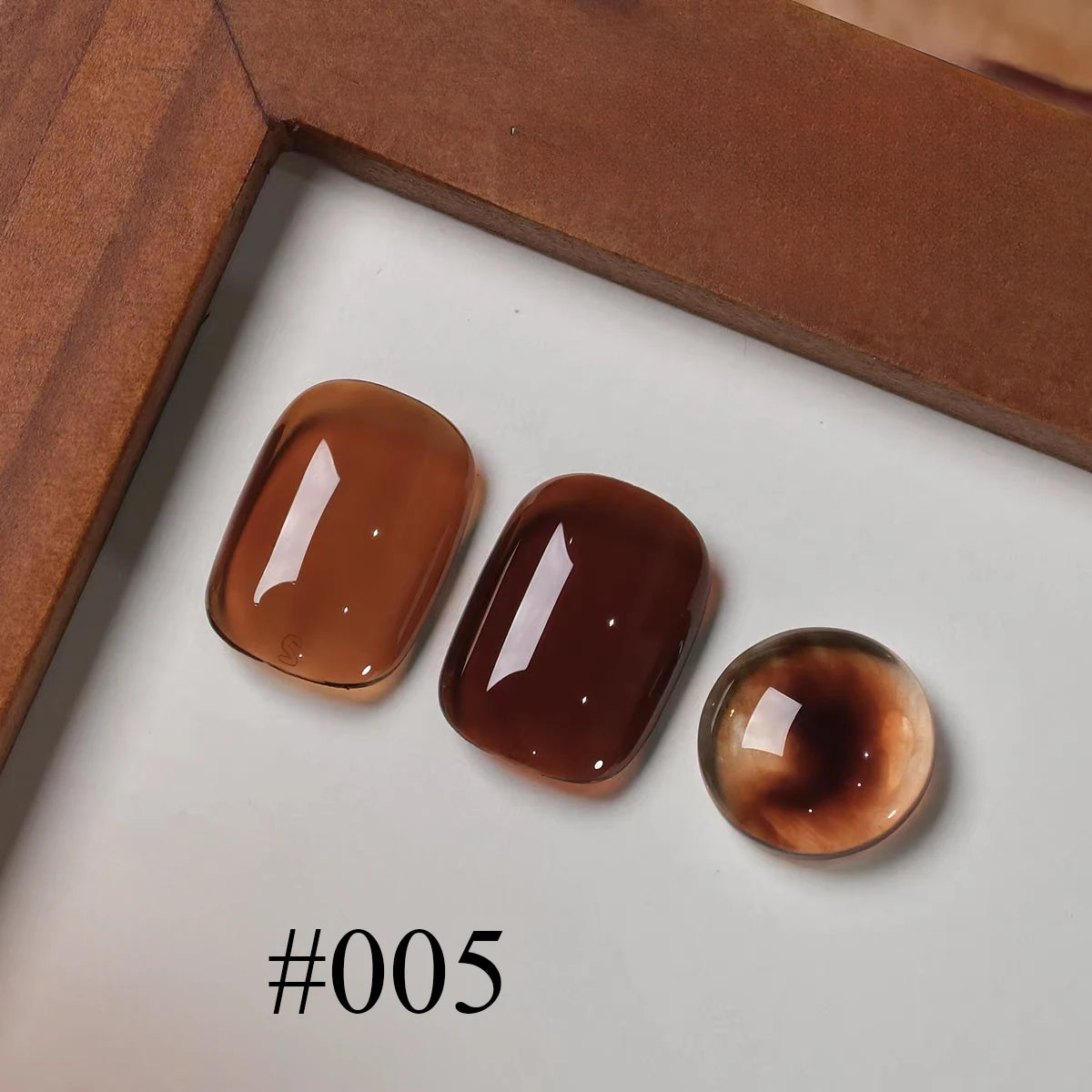 1-6pcs PSK Tortoiseshell Amber Gel Nail Polish 2026 New Autumn Popular Maillard Brown Semi Transparent Amber Dyeing Gel NaIl Art