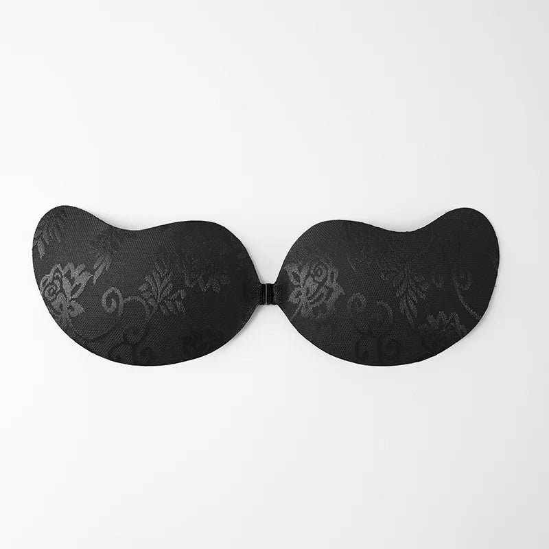 Women Silicone Chest Stickers Lace Push Up Waterproof Nipple Cover Invisible Self-Adhesive Nipple Tape Reusable Strapless Bra