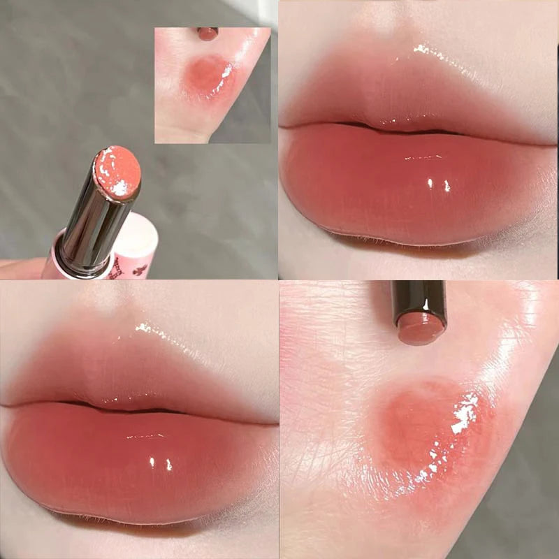 Herorange Starry Solid Lip Gloss Long Lasting Moisturizing Non-Sticky Non-Cup Stain Fine Glitter Glossy Lip Makeup Gift