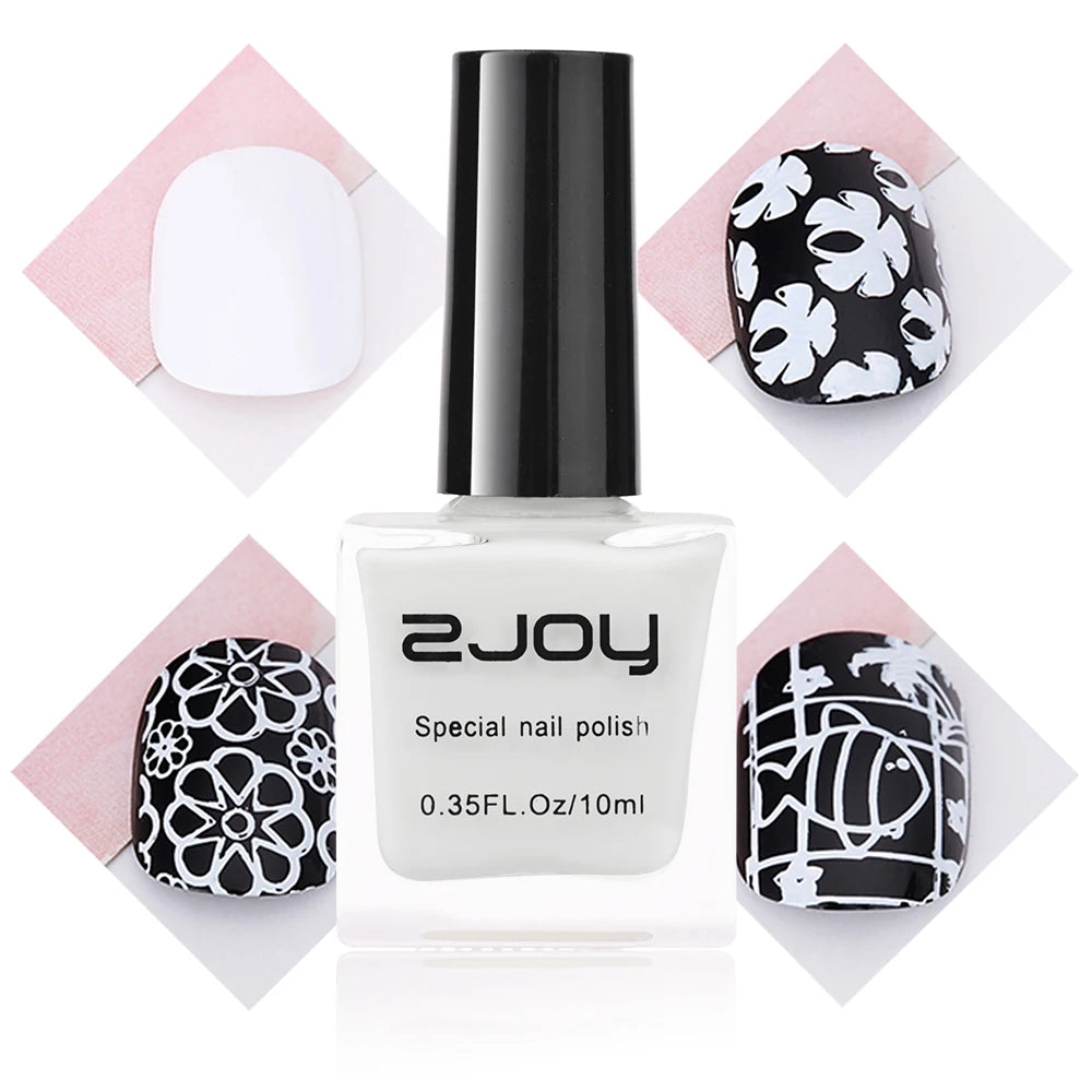 10ML Stamping Nail Polish Colorful Nail Printing UV Gel Varnish Soak Off Oil Stamp for Nails Hybrid Fast Dry Nail Polish Lacquer