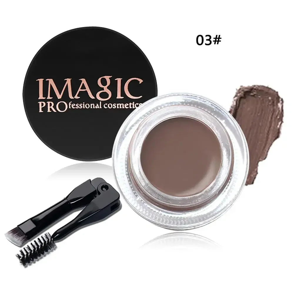 6 Colors Professional Eyebrow Gel Eyebrow Enhancer Brow Enhancers Tint Makeup Eyebrow Brown With Brow Brush Tools