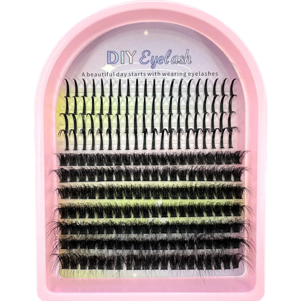 Lash Clusters 50D-1200D Lashes Spikes Eyelash Clusters Volume Individual Lashes DIY Spiky Lash Extension Mega Cluster Eyelashes