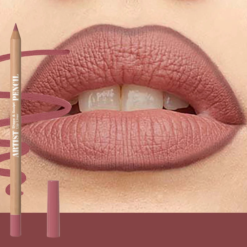 18 Color Face Secret Artist Shape Sculpt Lip Liner Pencil  Weightless Precise Liner with Super Soft Blendable Texture Matte Soft