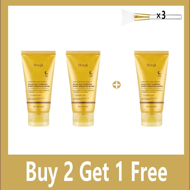 Turmeric Deep Collagen Mask Peel Off Mask Face Anti Wrinkle Lifting Korean Skin Care Masks Skin Firmnes For Nighttime Care