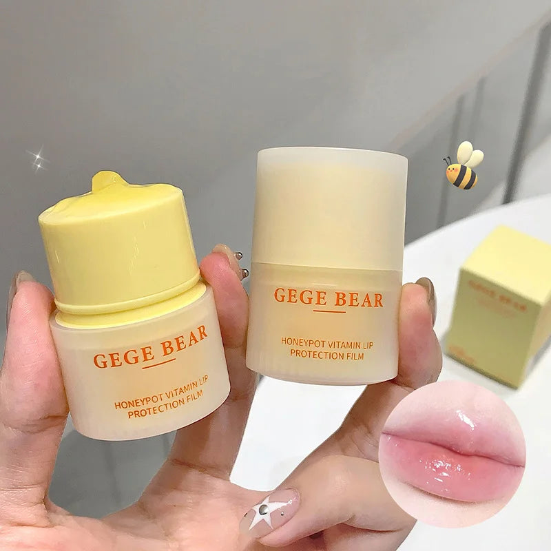 Gegebear Honey Pot Vitamin Lip Balm — Hydrating and Nourishing Formula for Soft, Plump Lips in Autumn and Winter