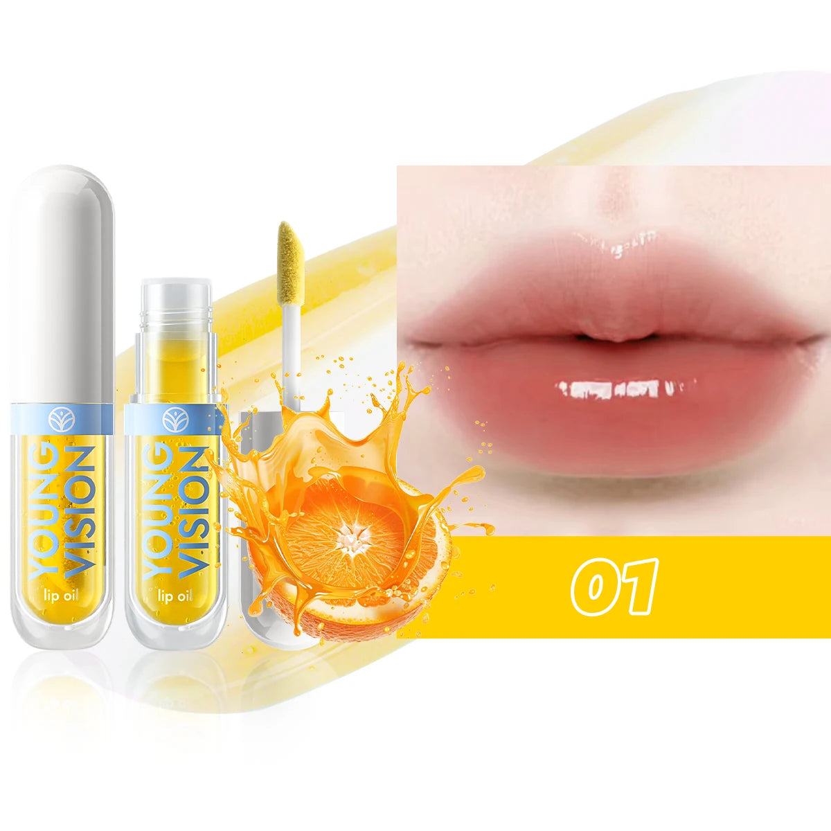 6 Color-Changing Lip Gloss  Fruity Scent Moisturizing and Long-Lasting Smooth Hydrating Temperature-Activated Lip tint