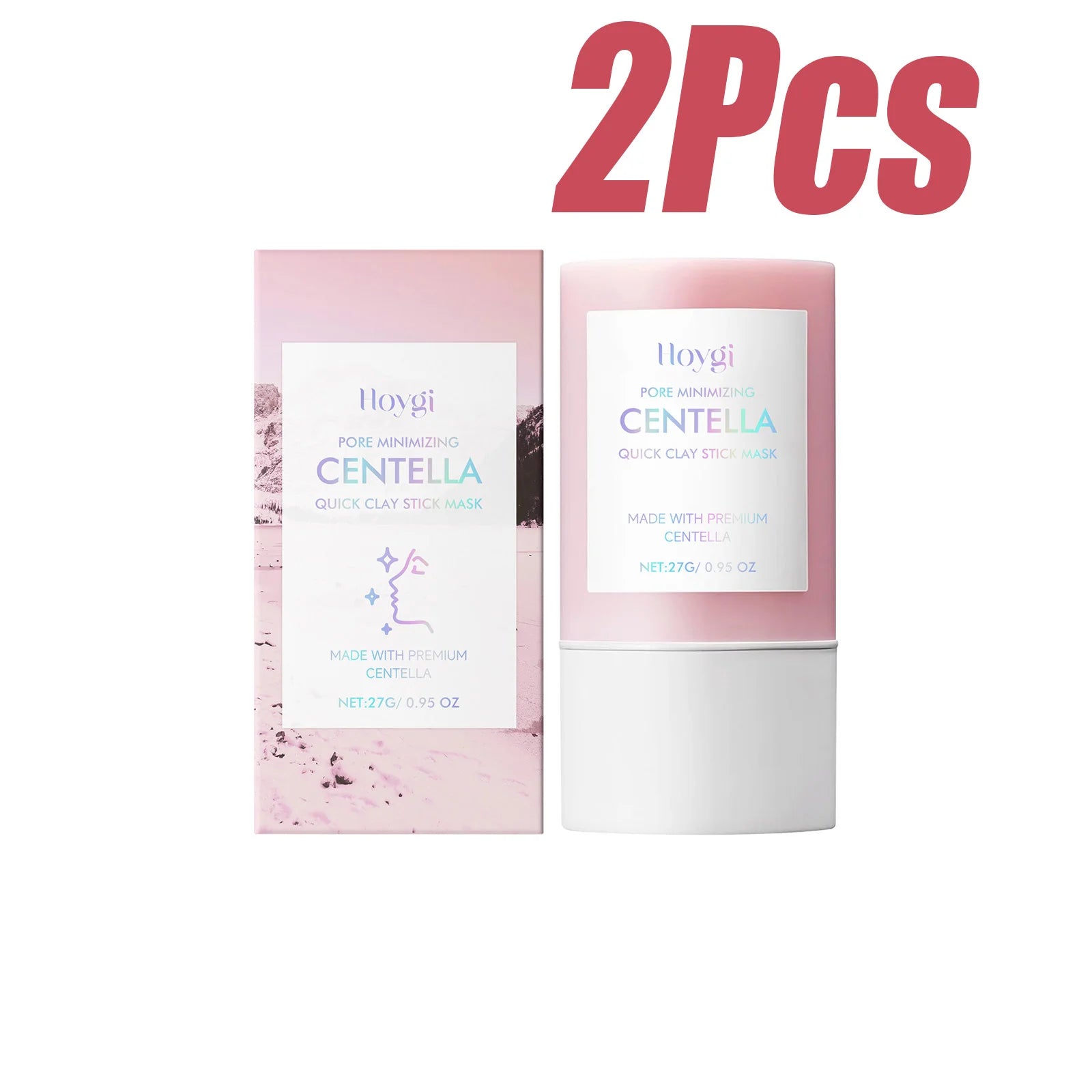 Centella Clay Stick Mask Facial Cleansing Pore Minimizing Deep Moisturizing Soothing Facial Brightening Face Mask Skin Care 27g