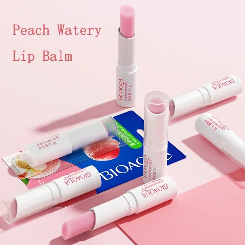 BIOAQUA Aloe Honey  Strawberry Moisturizing Natural Lip Balm Long Lasting Nourish Protect Improves Chapped Dryness Delicate