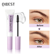 QIBEST Transparent Eyebrow Styling Soap Brows Gel Long Lasting Eyebrow Shaped Creamy Wax Colorless Pomade Lift Natural Wild Brow